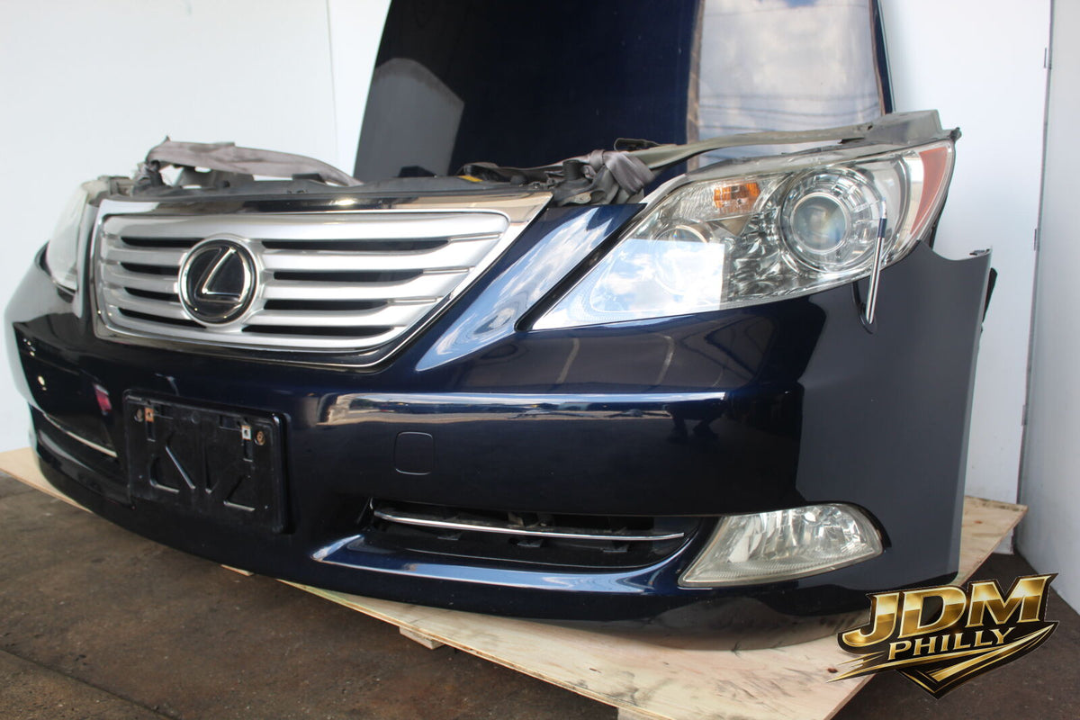 JDM 07-09 Lexus LS460 Nose Cut Headlights Bumper Fenders Grille Fog Lights Hood - image 3