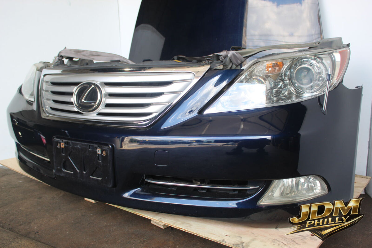 JDM 07-09 Lexus LS460 Nose Cut Headlights Bumper Fenders Grille Fog Lights Hood - image 5