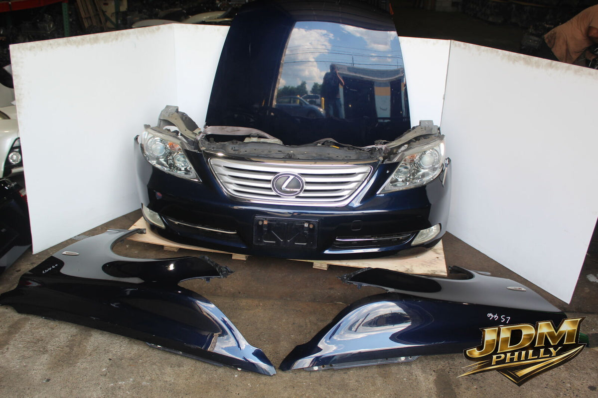JDM 07-09 Lexus LS460 Nose Cut Headlights Bumper Fenders Grille Fog Lights Hood - image 2